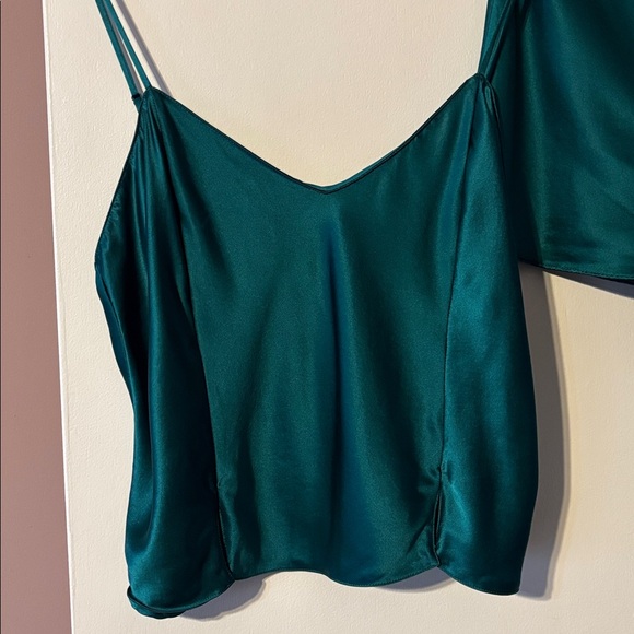 90’s Vintage Victoria's Secret Silk Green Sleepwear Set Cami Shorts Medium Hot M - Picture 6 of 17